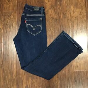 Levi's Dark Indigo Curvy Boot-Cut Jeans